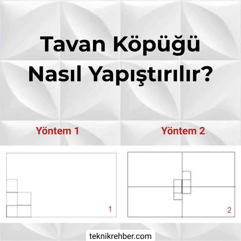 Tavan Köpüğü Neyle, Nasıl Yapıştırılır? 3 Tavan köpüğü nasıl yapıştırılır?