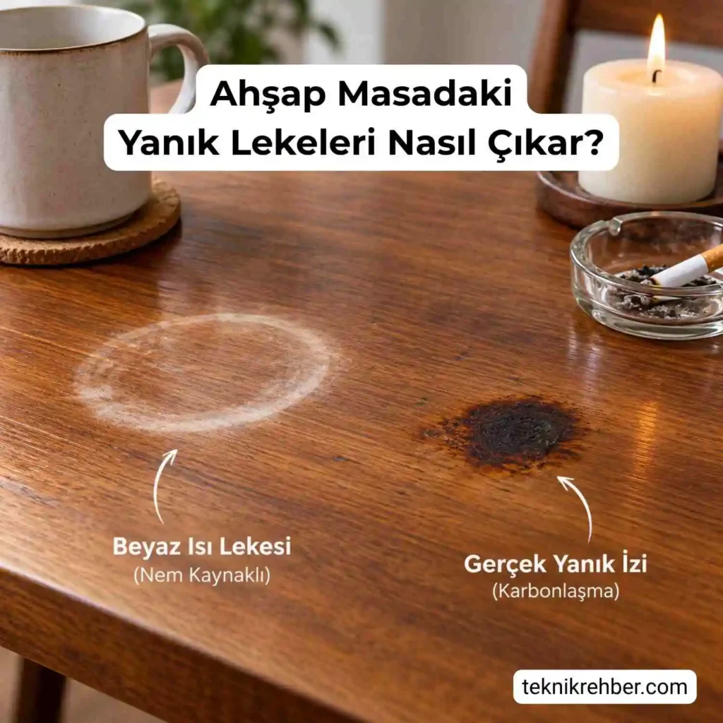 Ahsap masadaki lekeler nasıl çıkar?