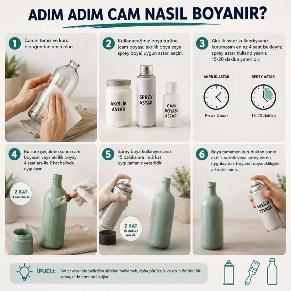 Cam nasıl boyanır?
