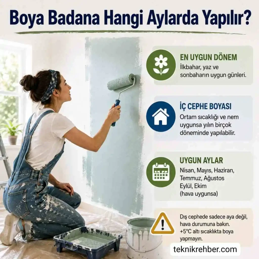 Yazın ve Kışın Boya Yapılır Mı? Boya Badana Hangi Aylarda Yapılır? 4 Boya badana hangi aylarda yapılır?
