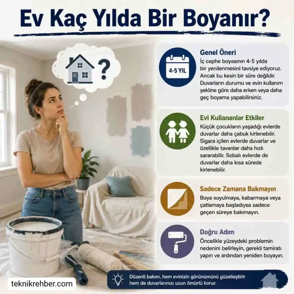 Yazın ve Kışın Boya Yapılır Mı? Boya Badana Hangi Aylarda Yapılır? 7 Ev kaç yılda bir boyanır?