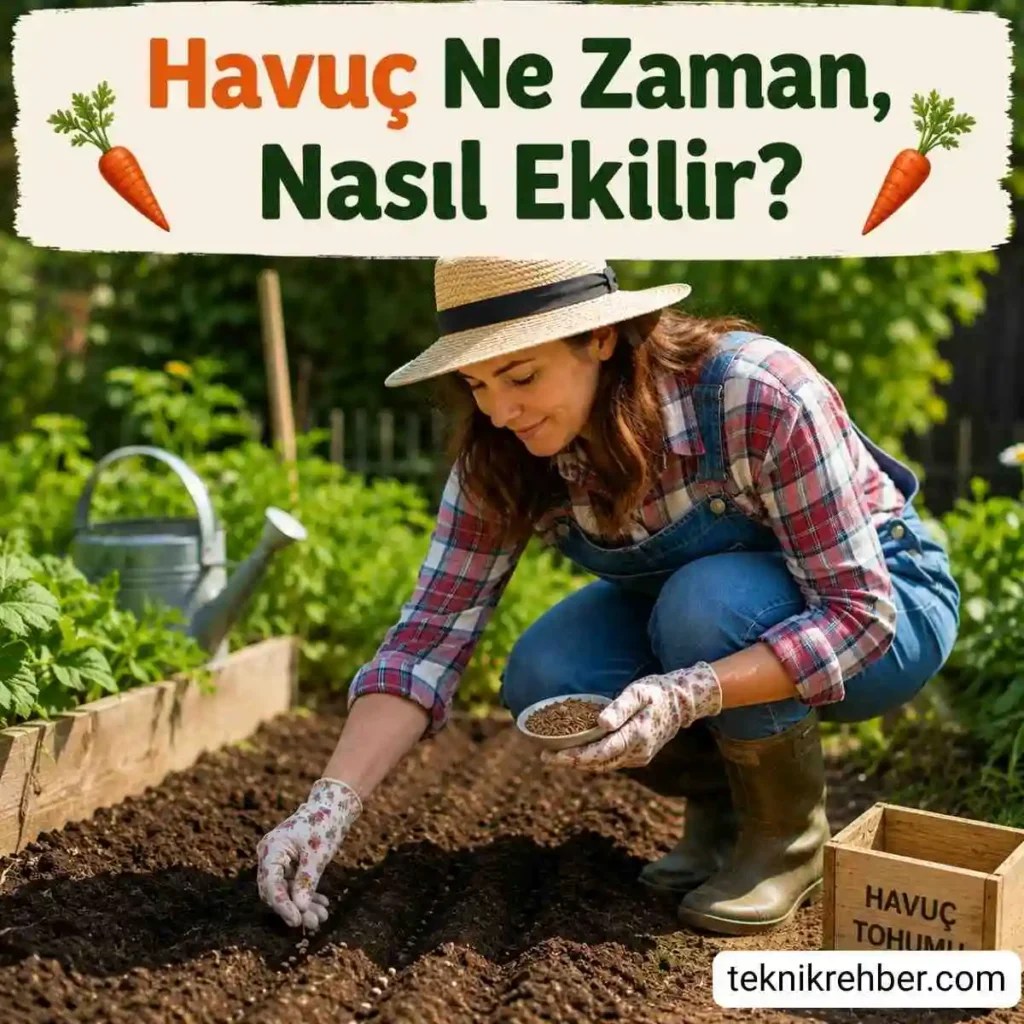 Havuç Ne Zaman Ekilir, Havuç Nasıl Ekilir? 1 Havuç nasıl ekilir?