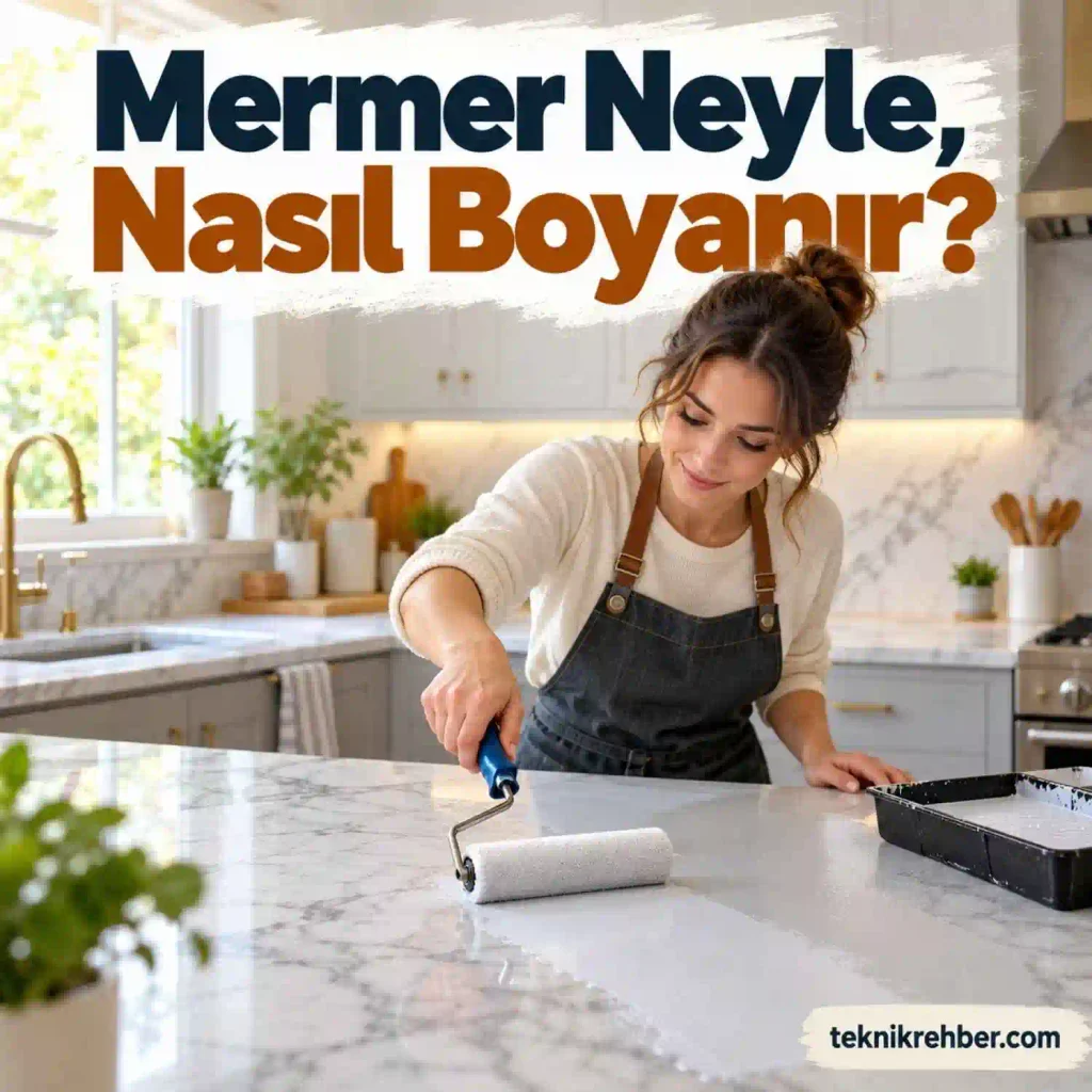 Mermer Boyama: Mermer Neyle, Nasıl Boyanır? Boyası Var Mı? 1 Mermer boyama.