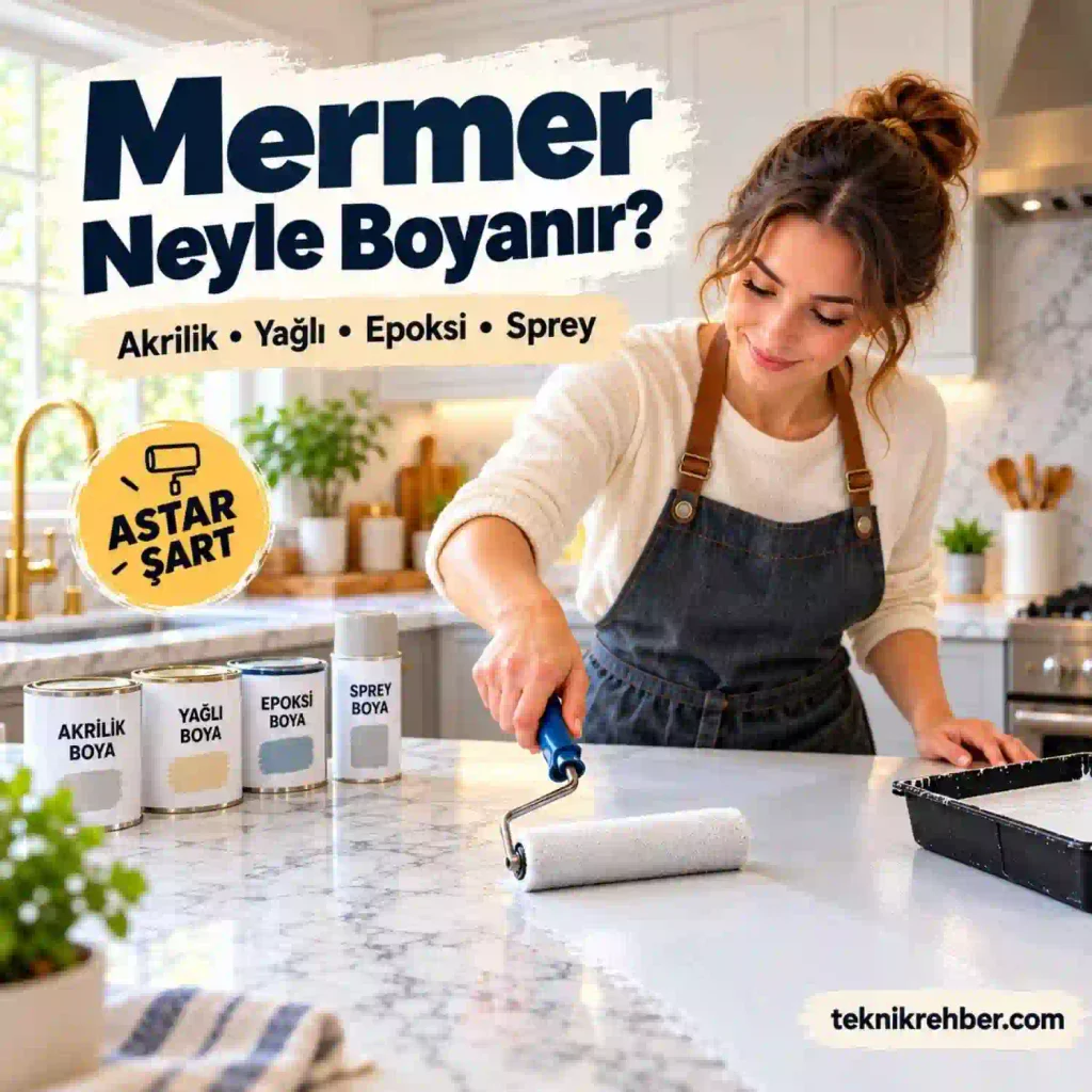 Mermer Boyama: Mermer Neyle, Nasıl Boyanır? Boyası Var Mı? 2 Mermer neyle boyanır?