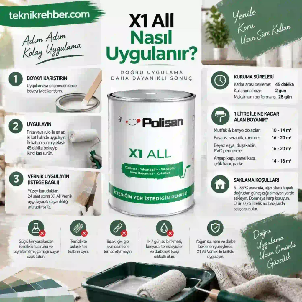 Polisan x1 all nasıl kullanılır?