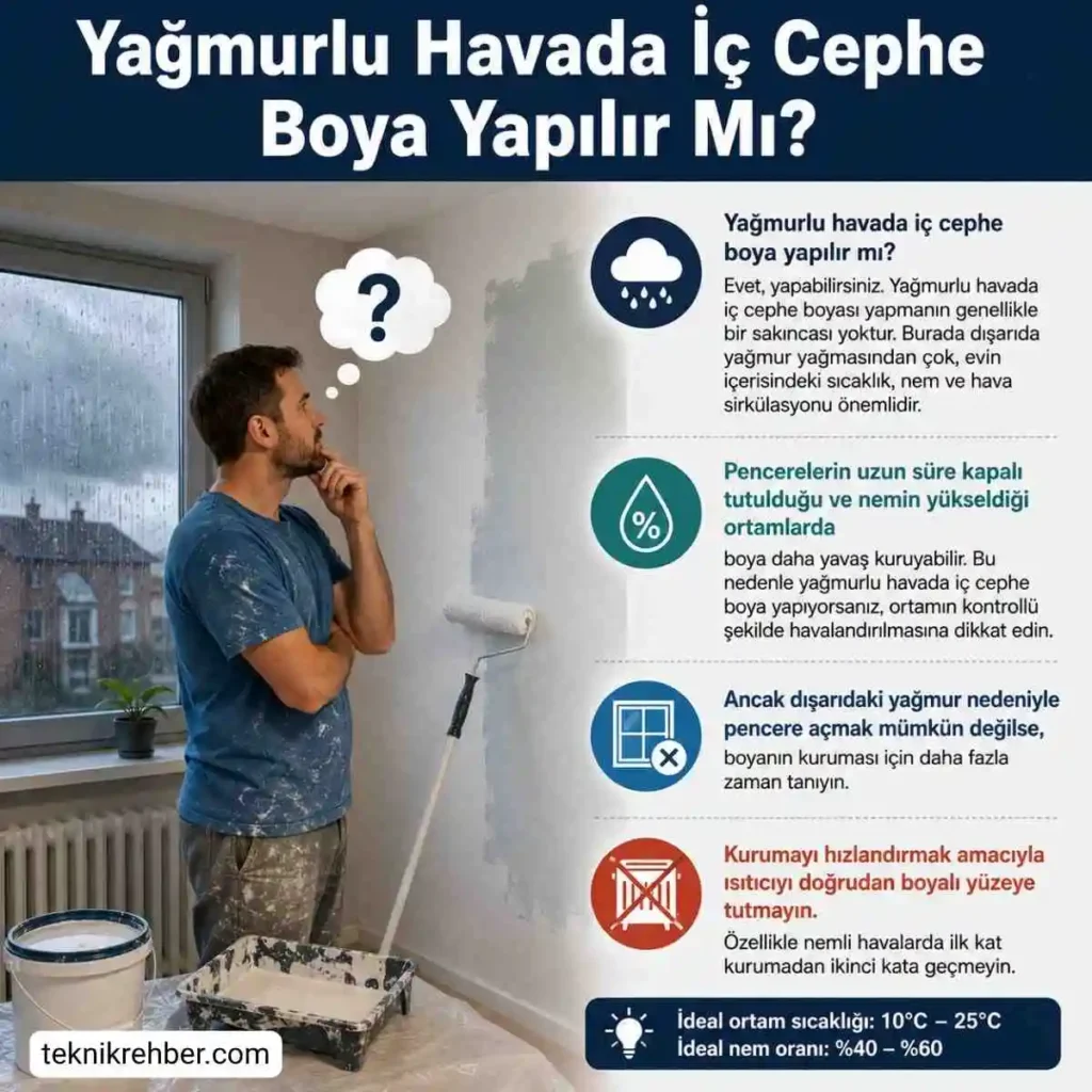 Yazın ve Kışın Boya Yapılır Mı? Boya Badana Hangi Aylarda Yapılır? 6 Yağmurlu havada iç cephe boya yapılır mı?