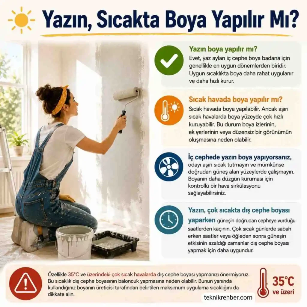 Yazın ve Kışın Boya Yapılır Mı? Boya Badana Hangi Aylarda Yapılır? 5 Yazın boya yapılır mı?