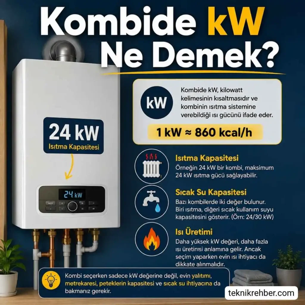 Metrekareye Göre Kombi Hesaplama: Kaçlık Kombi Almalısınız? 2 Kombide kw ne demek?