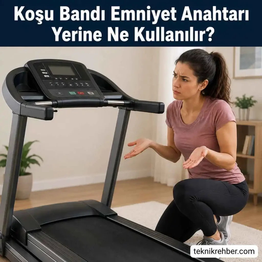 Koşu Bandı Emniyet Anahtarı Yerine Ne Kullanılır? Anahtarsız Çalıştırma 1 Koşu bandı emniyet anahtarı yerine ne kullanılır?