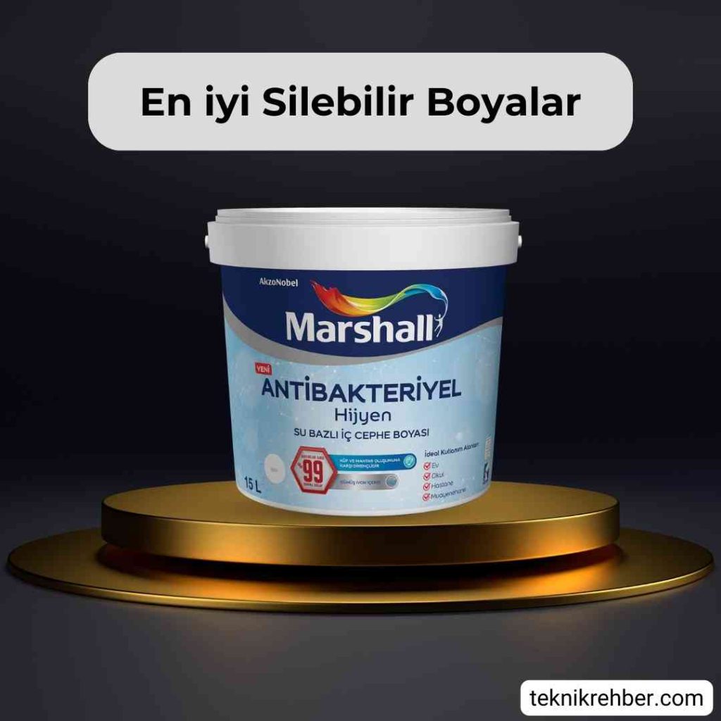 Marshall hijyen silinebilir boya.
