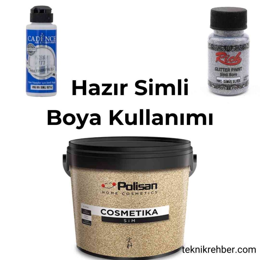 Simli Duvar Boyası Nasıl Yapılır? 3 Hazır simli boya nasıl kullanılır?