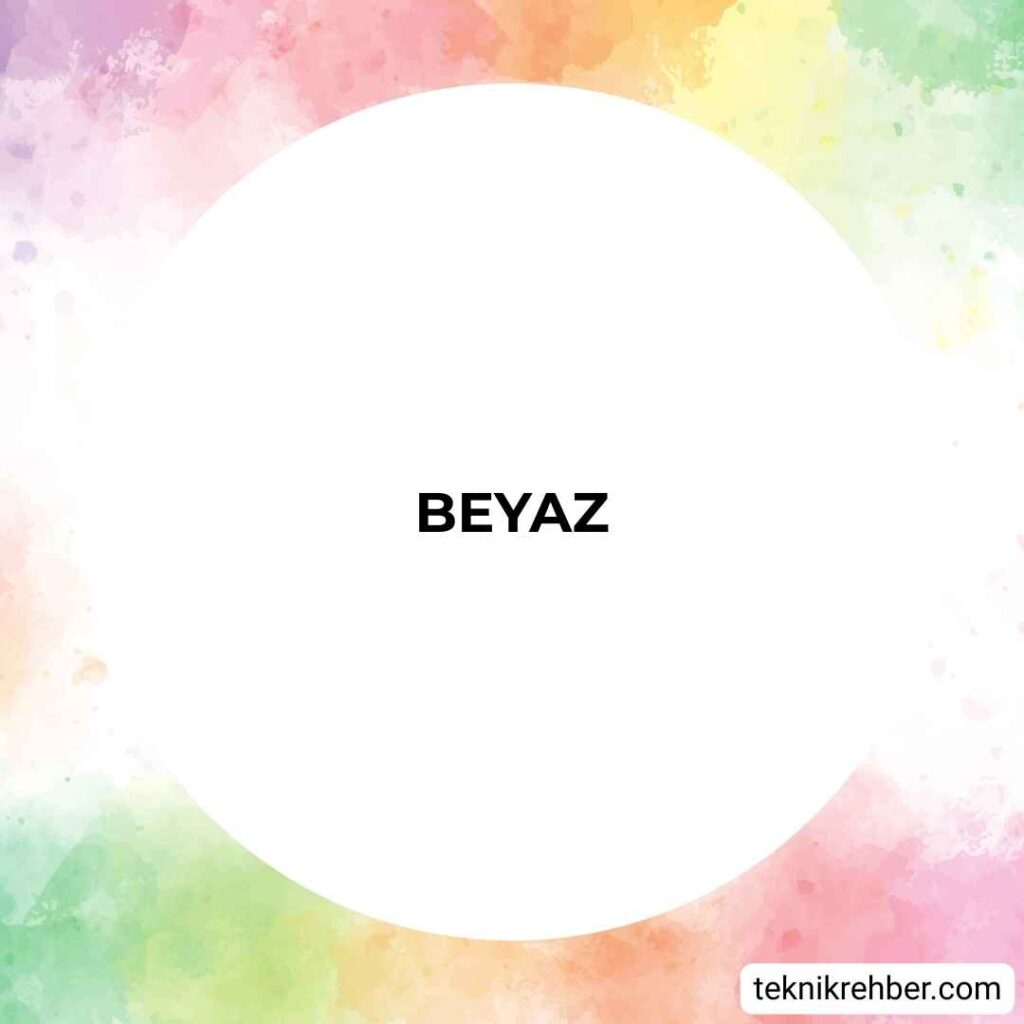 Beyaz renk