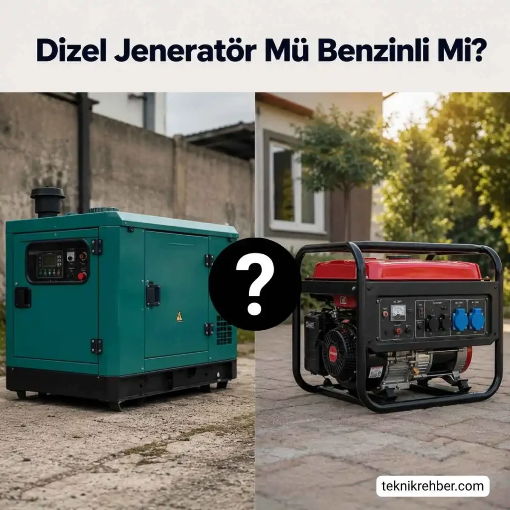 Dizel jeneratör mü benzinli mi?