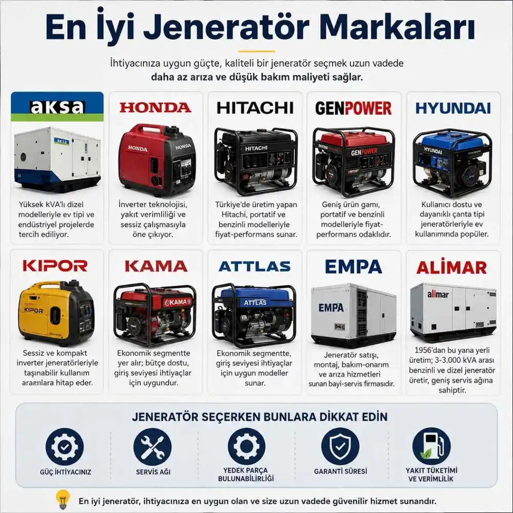 Jeneratör markaları