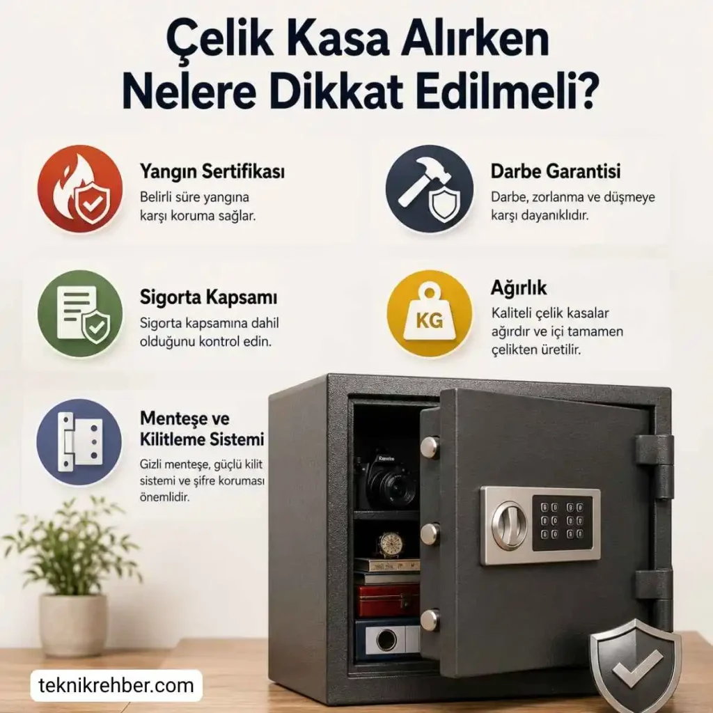 Çelik kasa alırken nelere dikkat edilmeli?