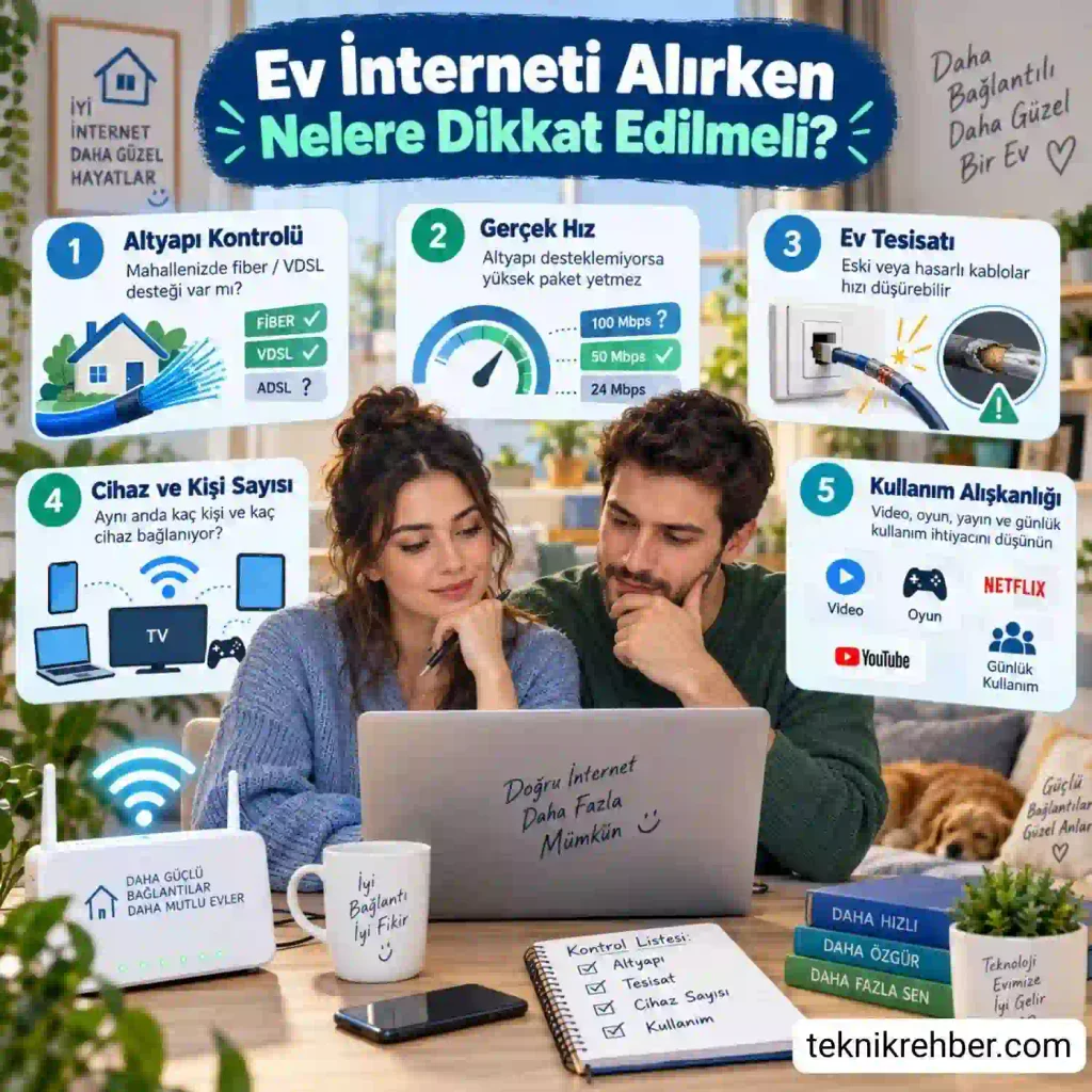 Ev interneti alırken nelere dikkat edilmeli?