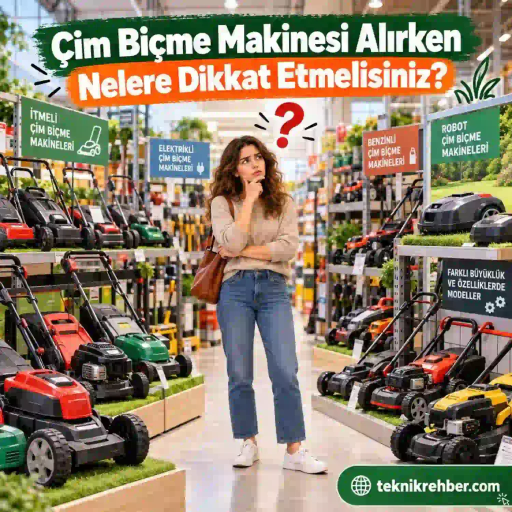 Çim Biçme Makinesi Alırken Nelere Dikkat Edilmeli? Kaç Watt Olmalı? 1 Çim biçme makinesi alırken nelere dikkat edilmeli?