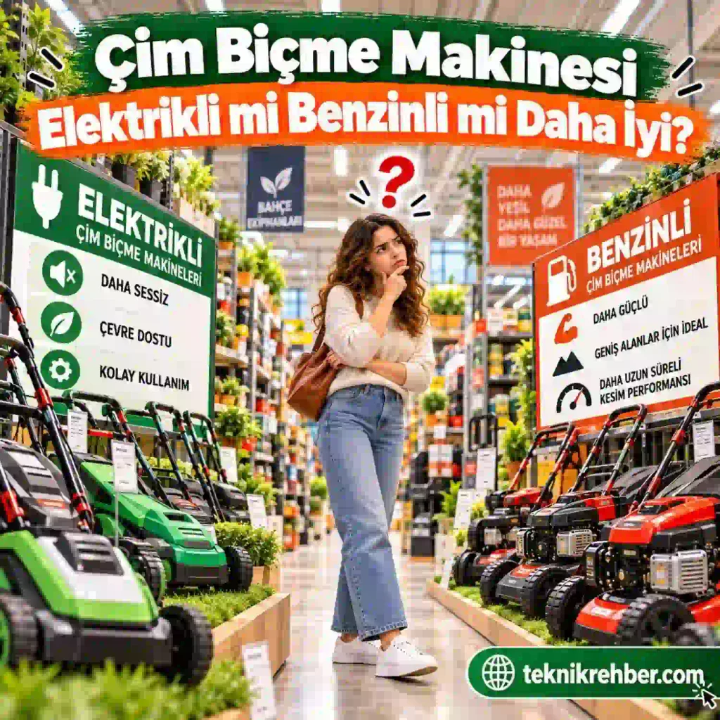 Çim Biçme Makinesi Alırken Nelere Dikkat Edilmeli? Kaç Watt Olmalı? 2 Çim biçme makinesi elektrikli mi benzinli mi daha iyi?