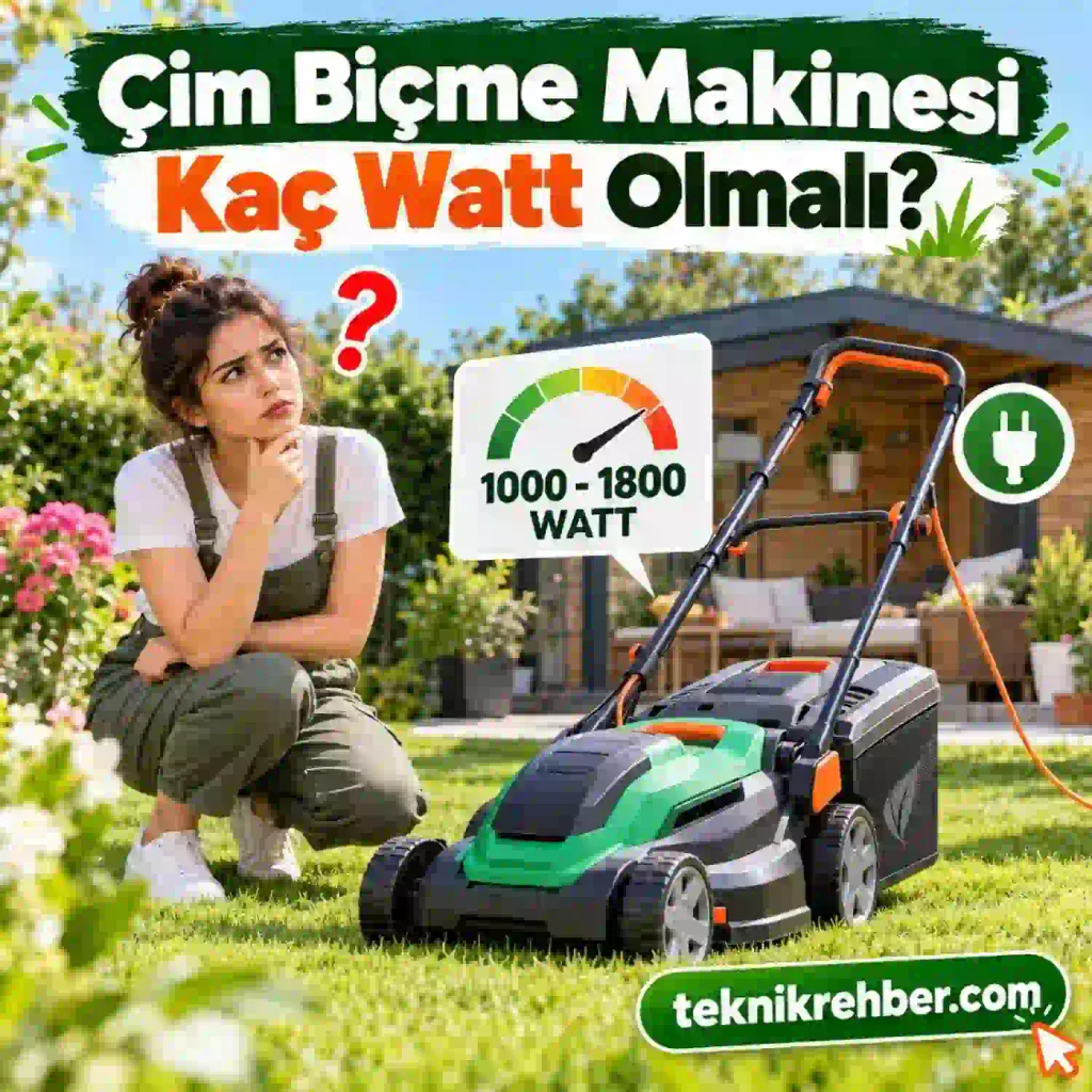 Çim Biçme Makinesi Alırken Nelere Dikkat Edilmeli? Kaç Watt Olmalı? 3 Çim biçme makinesi kaç watt olmalı?