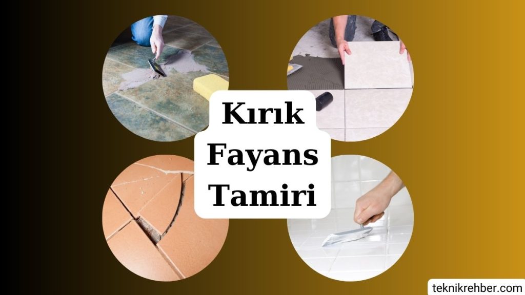 Kırık, Çatlak Fayans Tamiri 2 Kırık fayans tamiri.