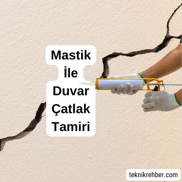 Dış Cephe ve Dış Duvar Çatlak Tamiri Nasıl Yapılır? 6 Mastik ile duvar çatlak tamiri.