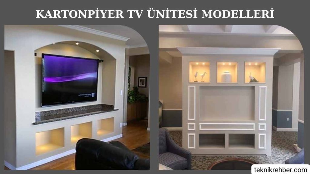 kartonpiyer televizyon unitesi modelleri2