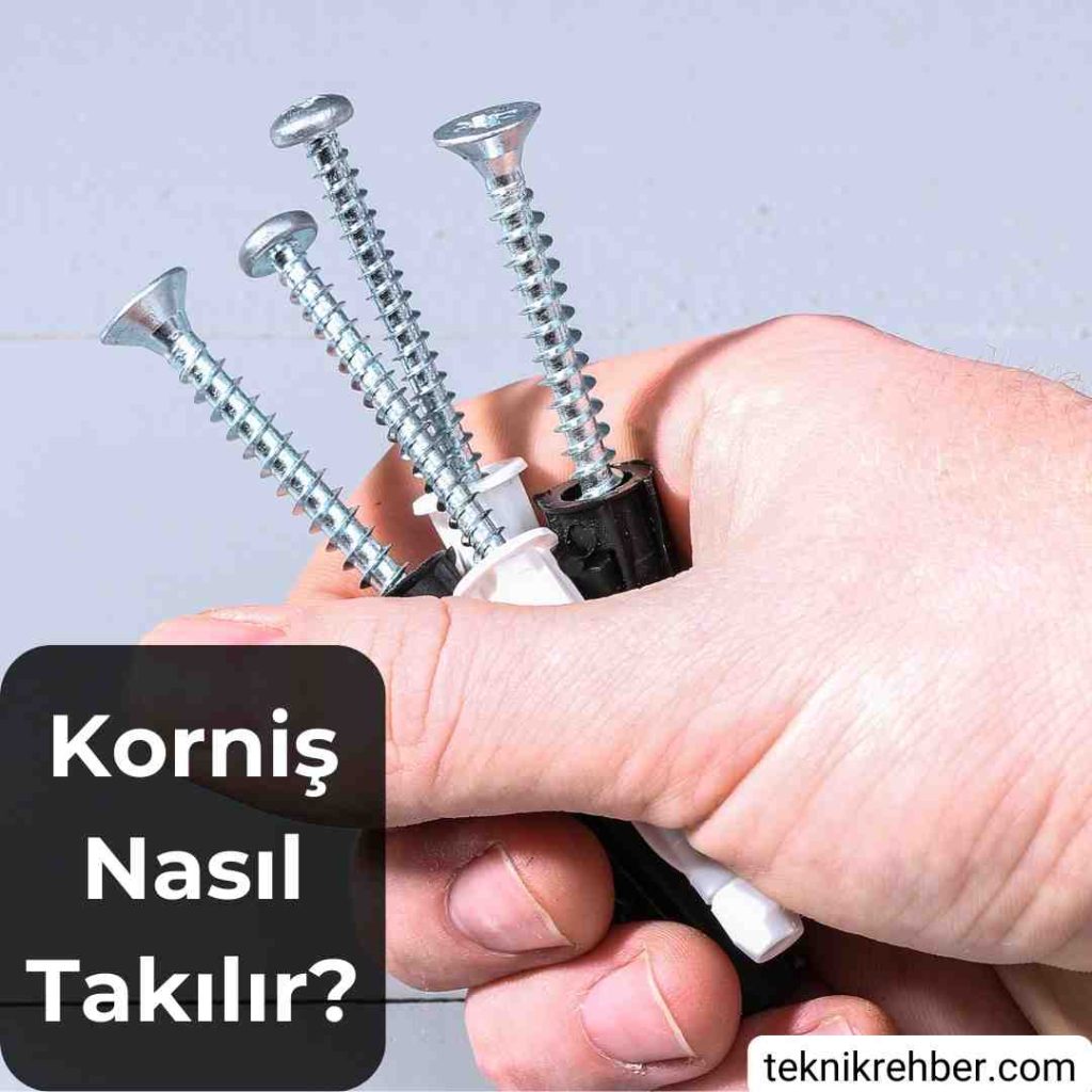 Korniş Nasıl Takılır, Nasıl Yapıştırılır? 3 kornis montaji
