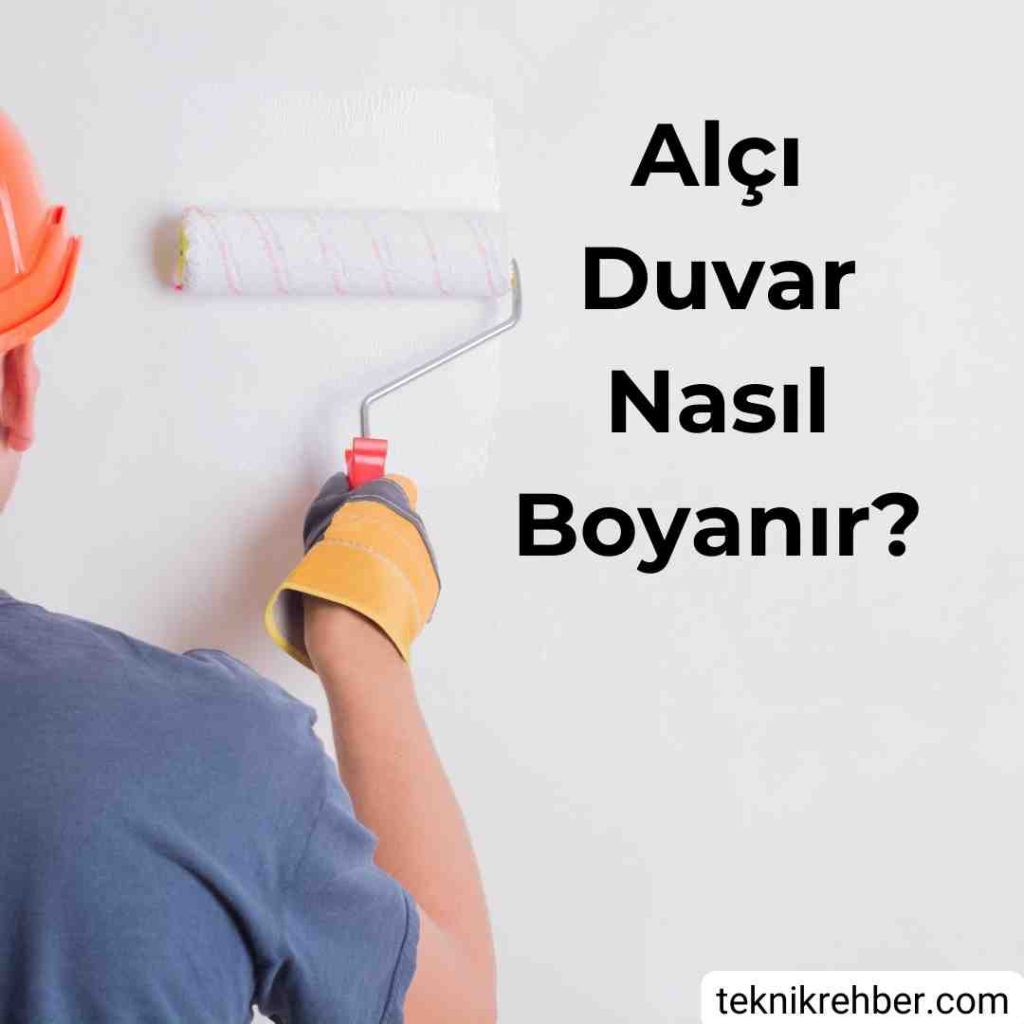Alçı duvar boyama.
