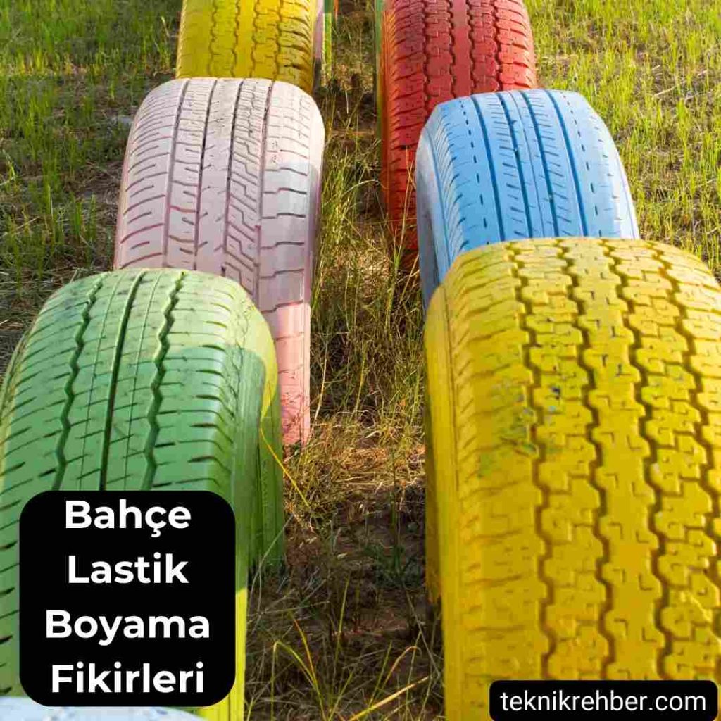 Lastik boyama bahçe