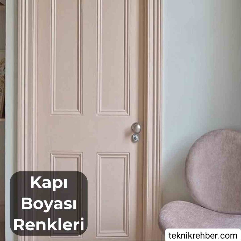 Tüm Markaların İç Panel Kapı Boyası Renkleri 7 Krem kapı boyası rengi.