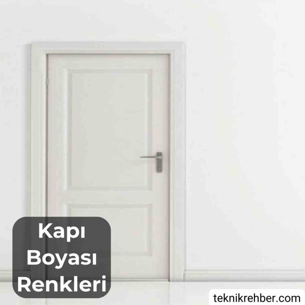 Tüm Markaların İç Panel Kapı Boyası Renkleri 11 Kırık beyaz panel kapı boyası rengi.