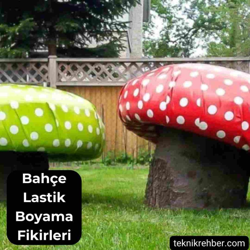 Bahçe lastik boyama