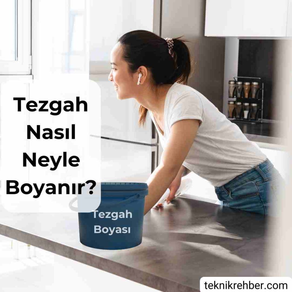 Mutfak Tezgahı Boyama Neyle, Nasıl Yapılır? 1 Mutfak tezgahı boyama.
