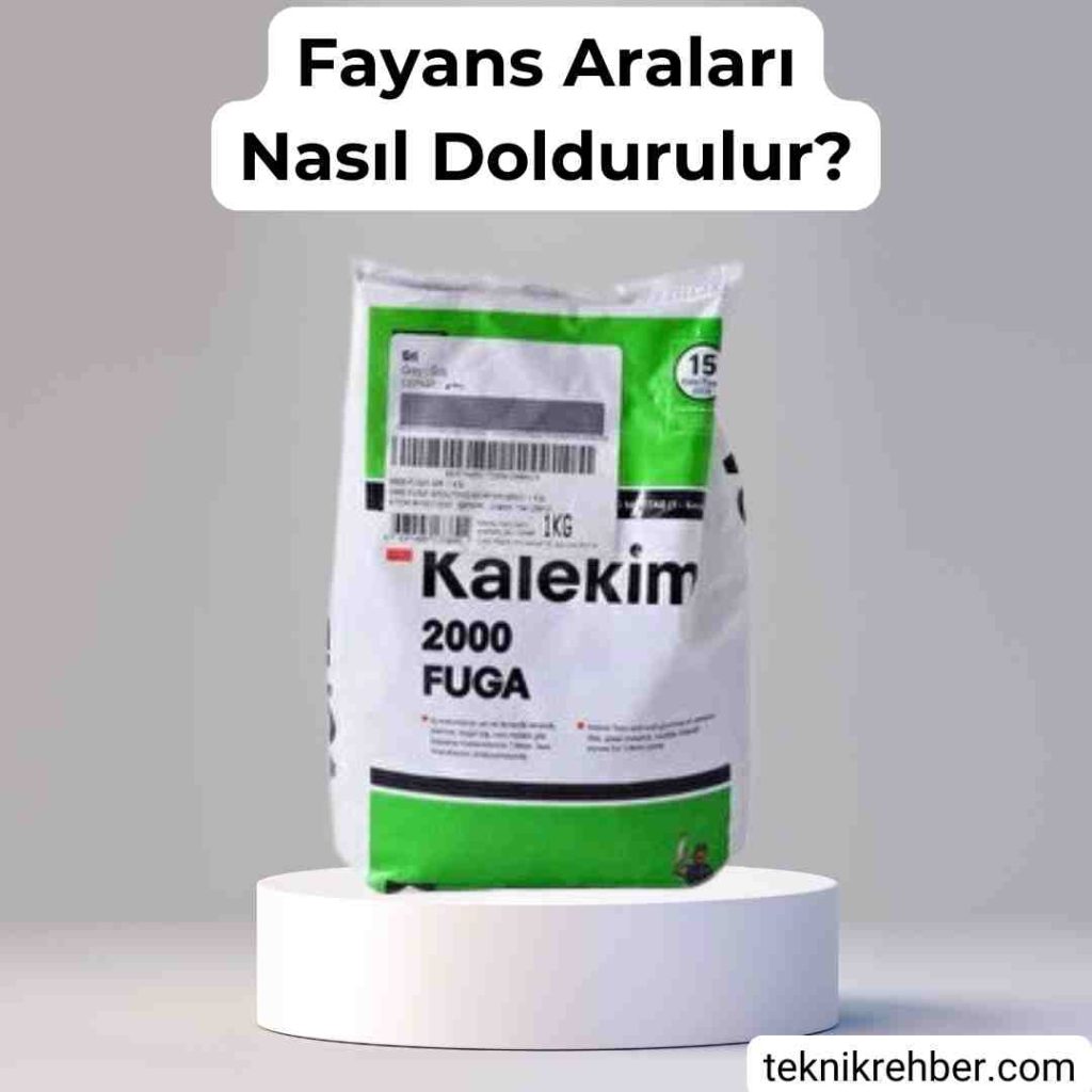 Fayans Arasına Ne Sürülür? 3 derz ile fayans arasini doldurma