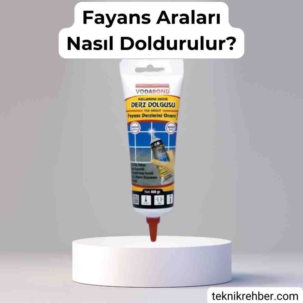 Fayans Arasına Ne Sürülür? 4 hazir derz ile fayans arasini doldurma