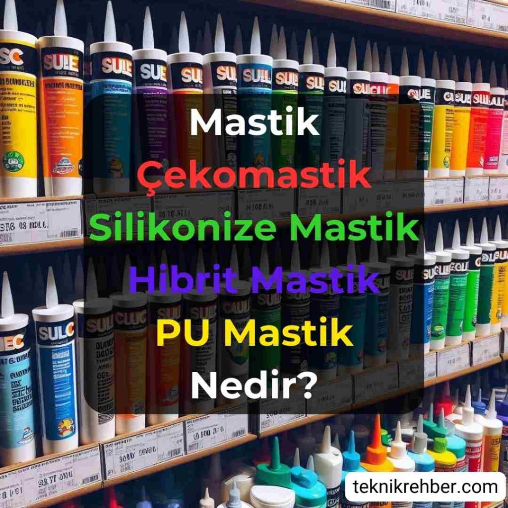 Mastik, Çekomastik, Silikonize, Hibrit, PU Mastik Nedir? 1 Mastik nedir?