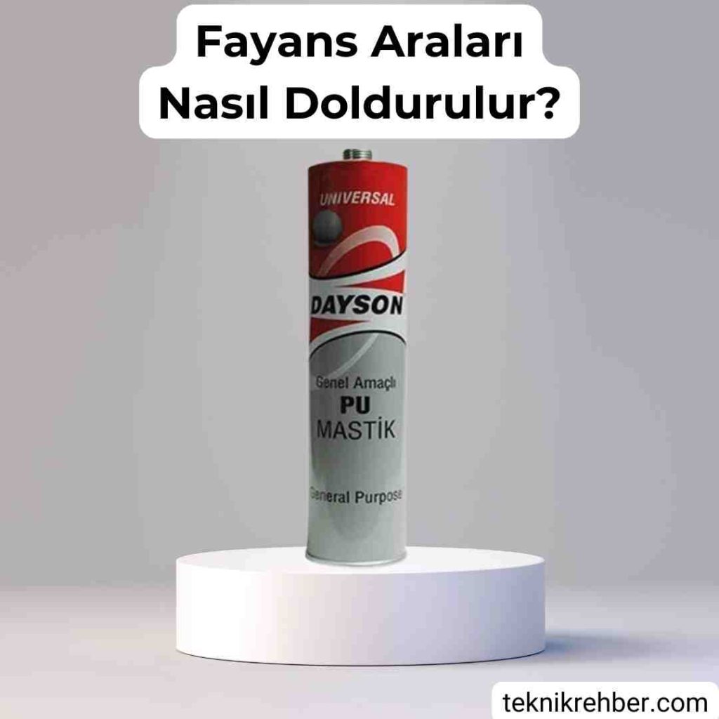 Fayans Arasına Ne Sürülür? 5 pu mastik ile fayans arasini doldurma