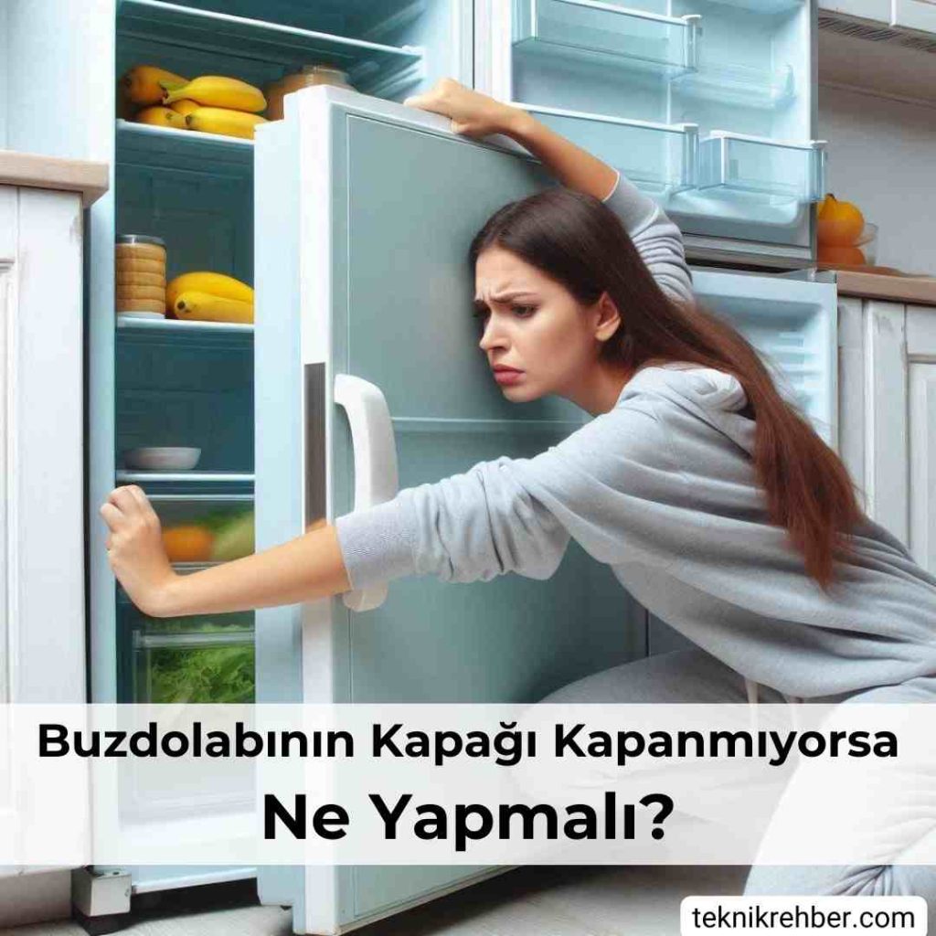 Buzdolabı kapağı kapanmıyor.