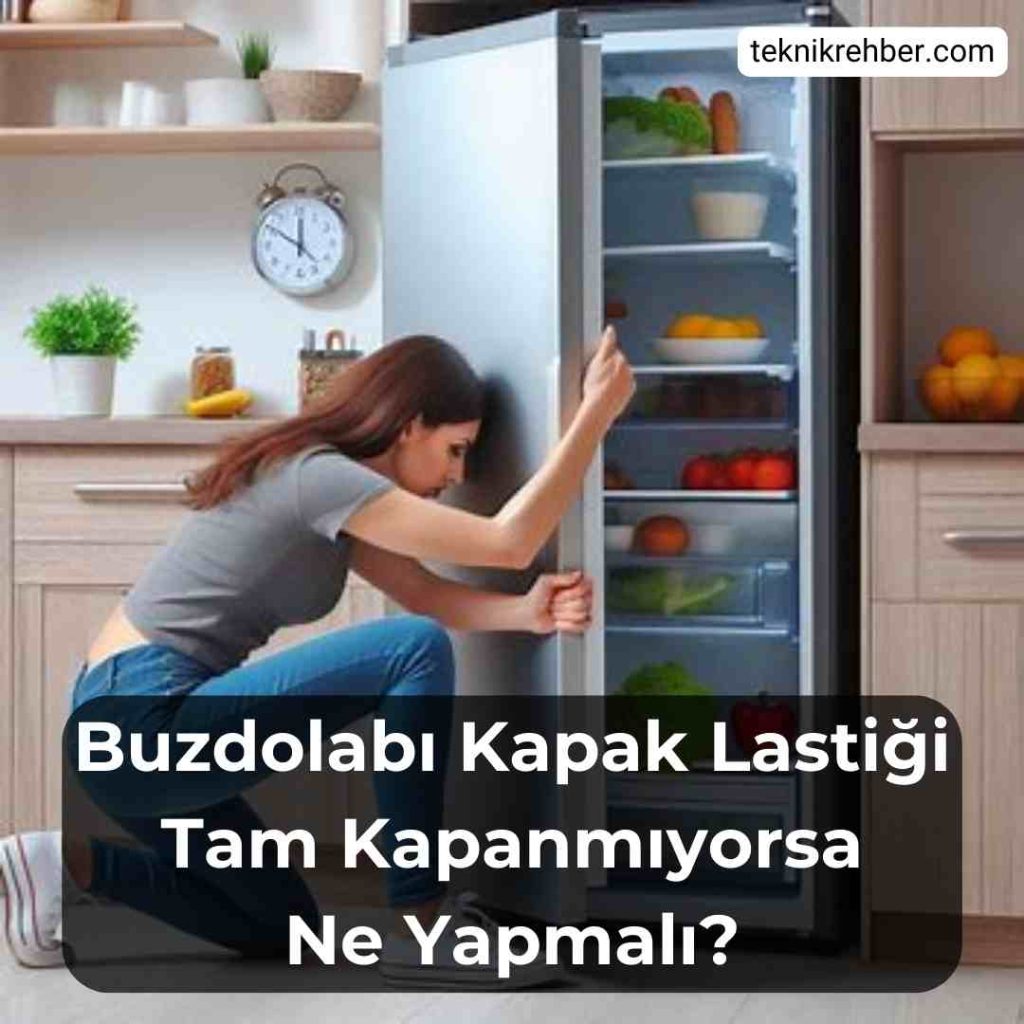 Buzdolabı kapak lastiği tam kapanmıyor.