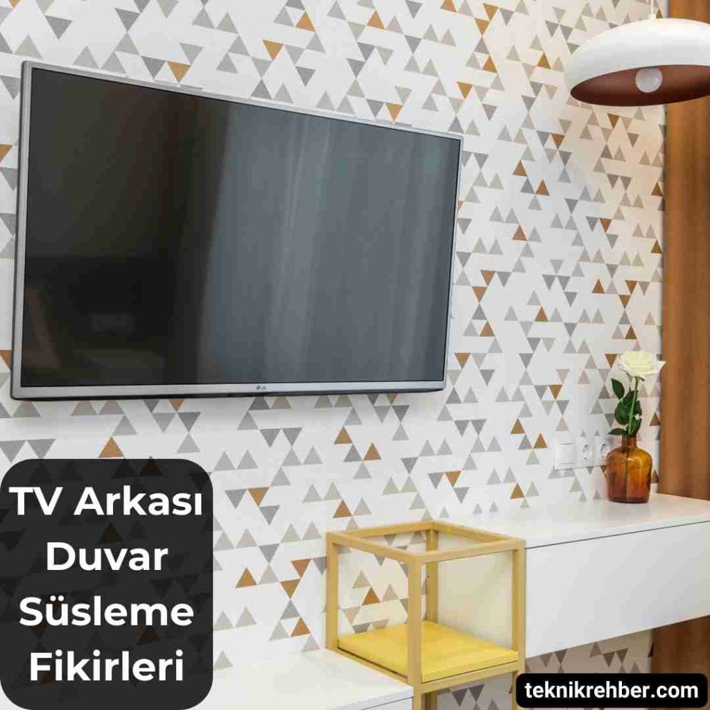 TV Arkası Duvar Süsleme Fikirleri (10 Öneri) 2 Tv arkası duvar süsleme.