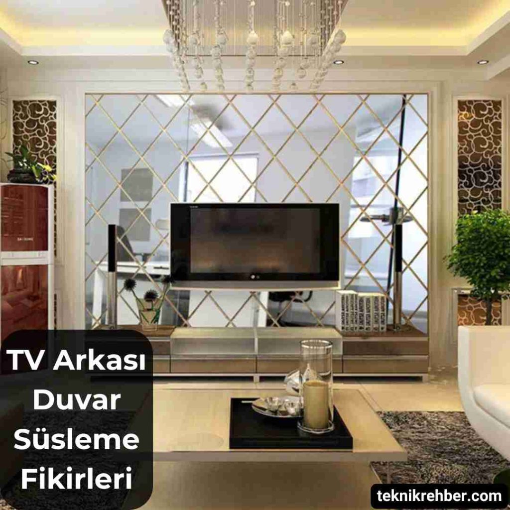 TV Arkası Duvar Süsleme Fikirleri (10 Öneri) 10 Tv arkası süsleme.