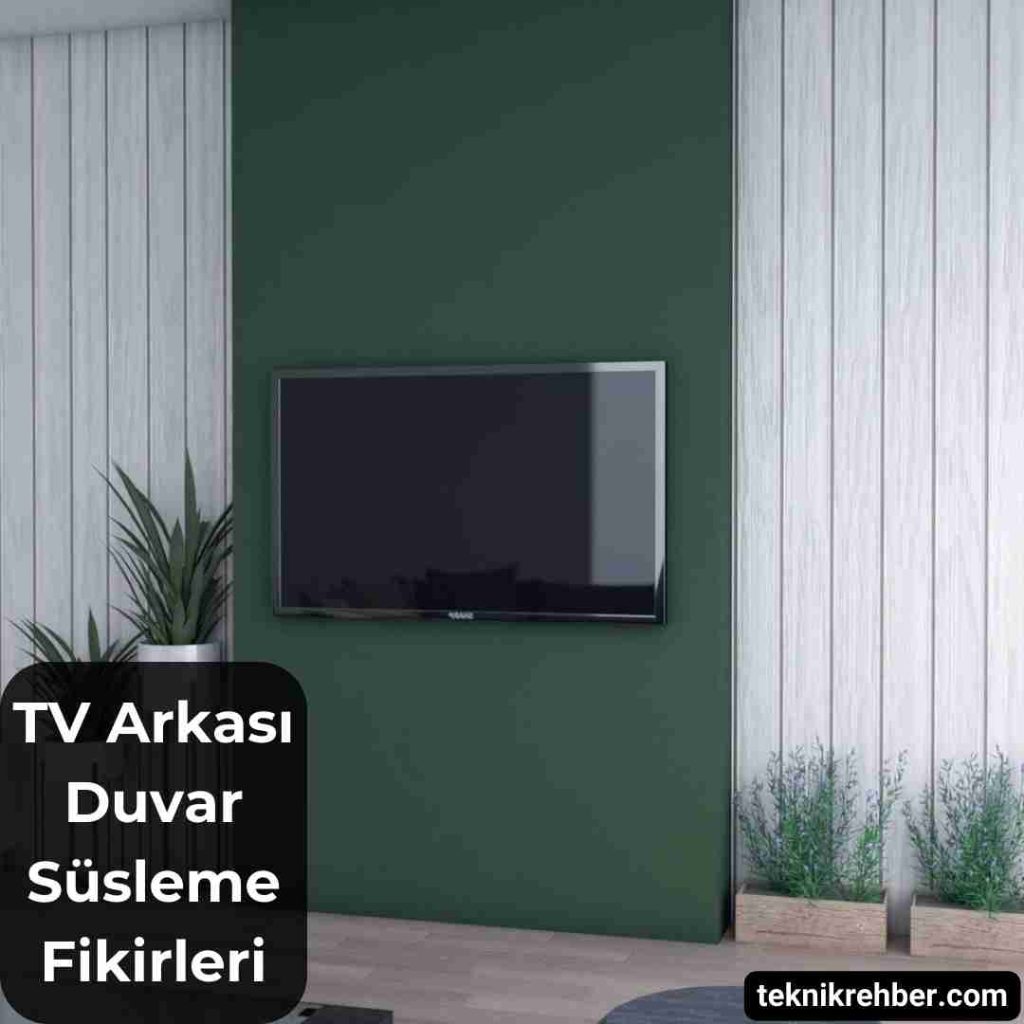 TV Arkası Duvar Süsleme Fikirleri (10 Öneri) 4 Tv arkası süsleme.