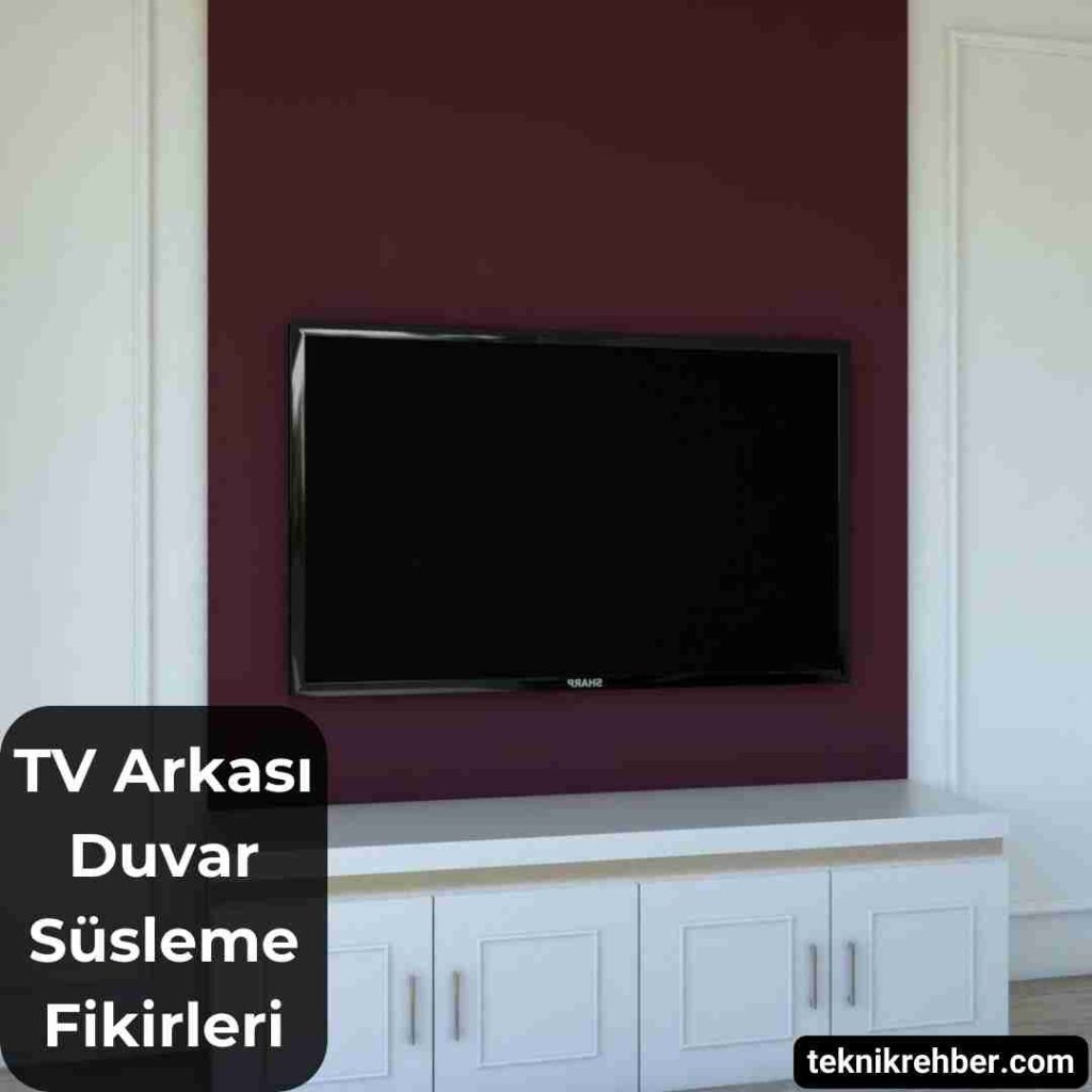 TV Arkası Duvar Süsleme Fikirleri (10 Öneri) 5 Tv arkası süsleme.