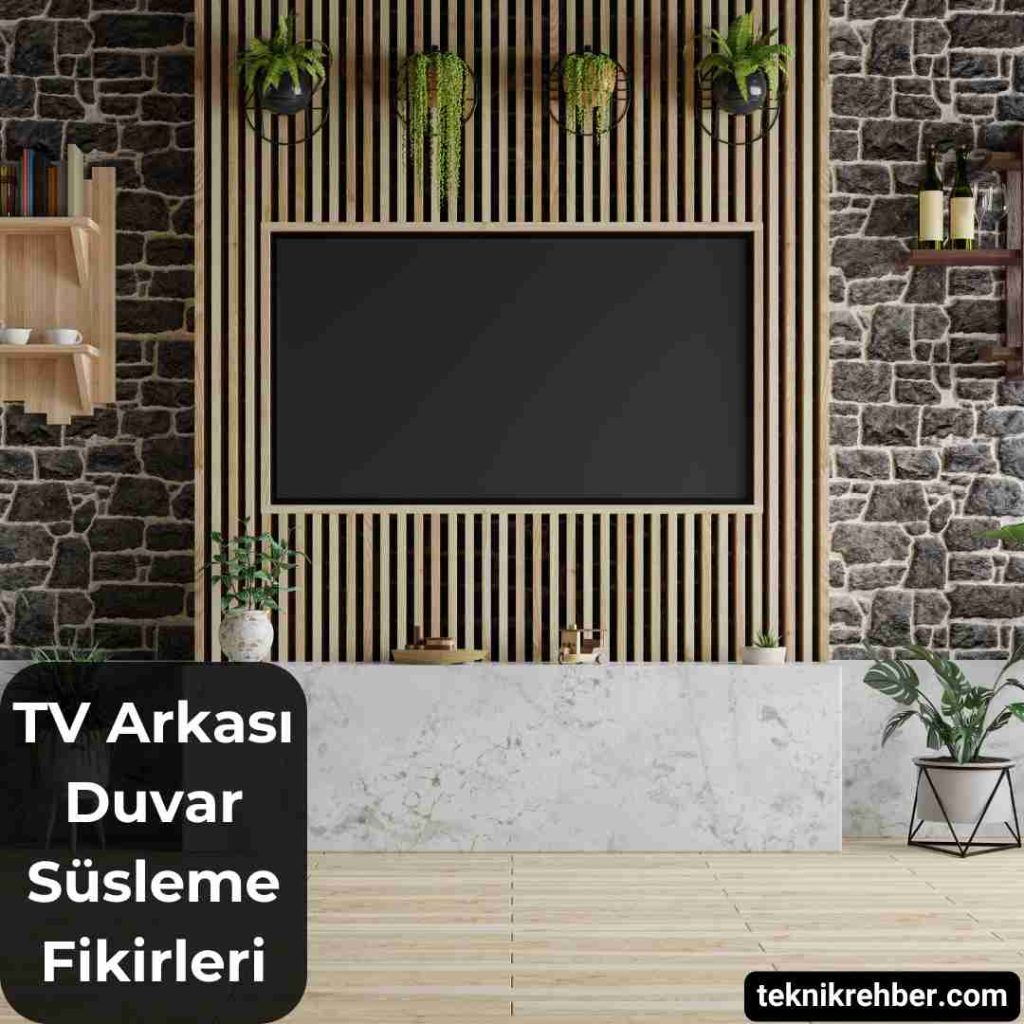 TV Arkası Duvar Süsleme Fikirleri (10 Öneri) 20 Tv arkası duvar süsleme.