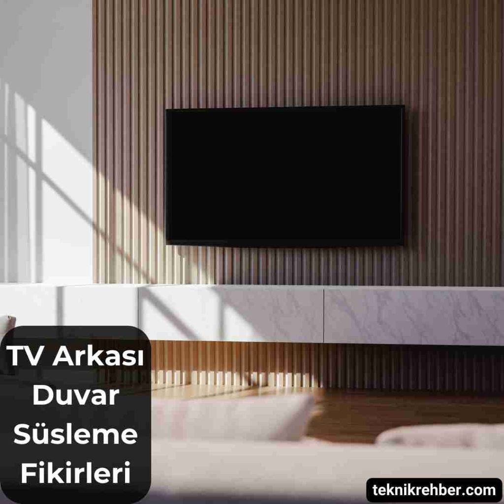 TV Arkası Duvar Süsleme Fikirleri (10 Öneri) 6 Tv arkası süsleme.