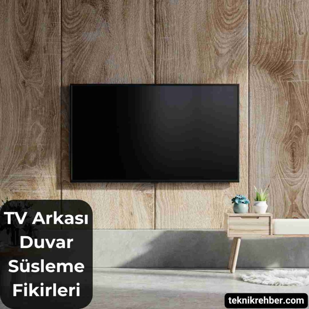 TV Arkası Duvar Süsleme Fikirleri (10 Öneri) 7 Tv arkası süsleme.