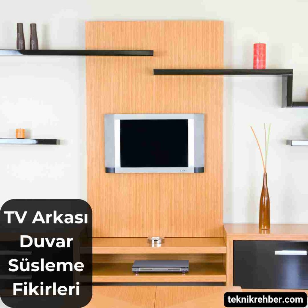 TV Arkası Duvar Süsleme Fikirleri (10 Öneri) 14 Tv arkası duvar süsleme.