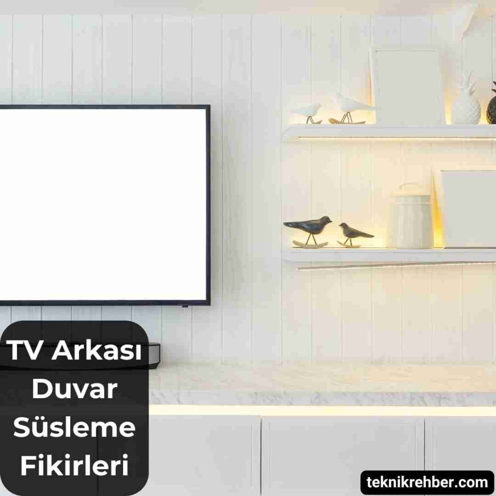TV Arkası Duvar Süsleme Fikirleri (10 Öneri) 15 Tv arkası süsleme.