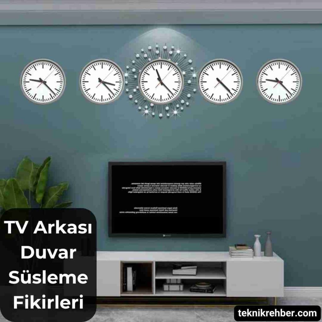 TV Arkası Duvar Süsleme Fikirleri (10 Öneri) 13 Tv arkası duvar süsleme.