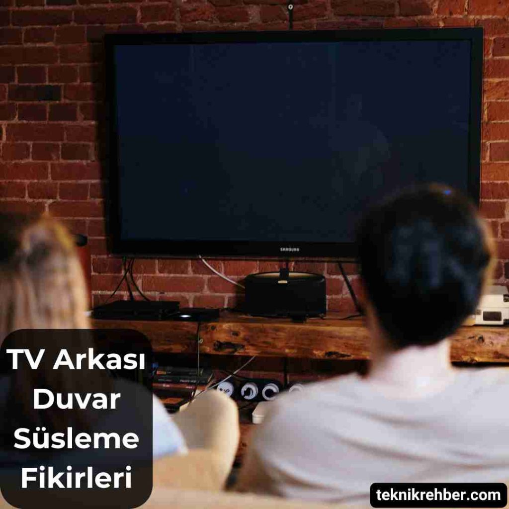 TV Arkası Duvar Süsleme Fikirleri (10 Öneri) 9 Tv arkası süsleme.